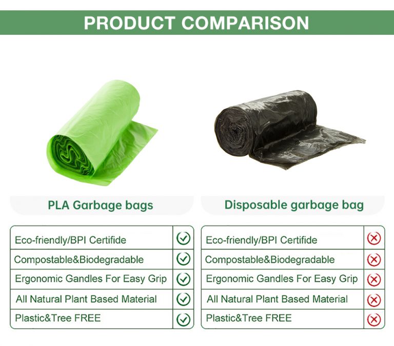 Biodegradable plastic hdpe big construction garbage bag biodegradable