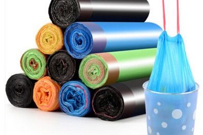 Drawstring biodegradable portable plastic garbage bag (1)