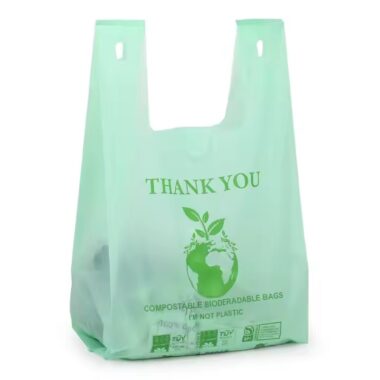 Custom eco-friendly bio plastic shopping bag