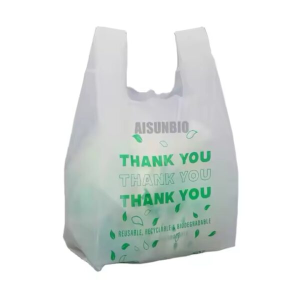 Custom eco-friendly bio plastic shopping bag