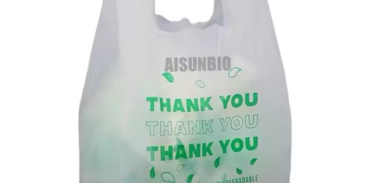 Custom eco-friendly bio plastic shopping bag