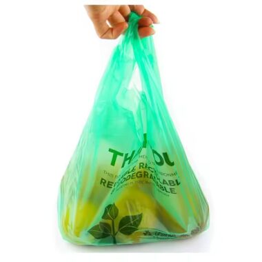 Custom eco-friendly bio plastic shopping bag