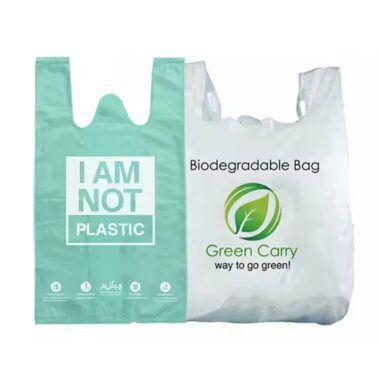 Custom eco-friendly bio plastic shopping bag