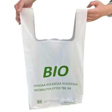 Custom eco-friendly bio plastic shopping bag