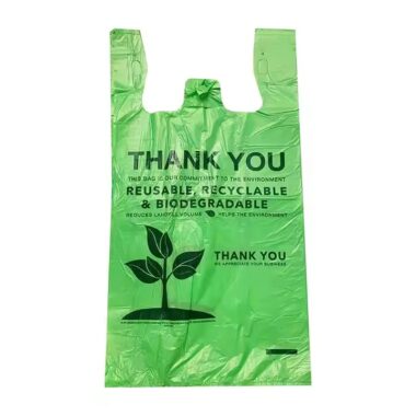 Eco-friendly bio plastic bag for grocery store use