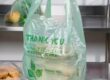Eco-friendly biodegradable t-shirt plastic bags for grocery and retail use