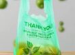 Eco-friendly biodegradable t-shirt plastic bags for grocery and retail use