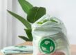 Biodegradable plastic shopping bag for vegetables and supermarkets