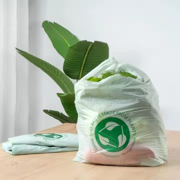 Biodegradable plastic shopping bag for vegetables and supermarkets