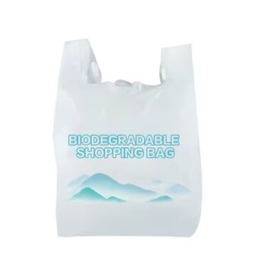 Wholesale biodegradable bio plastic bag with custom logo for grocery packaging