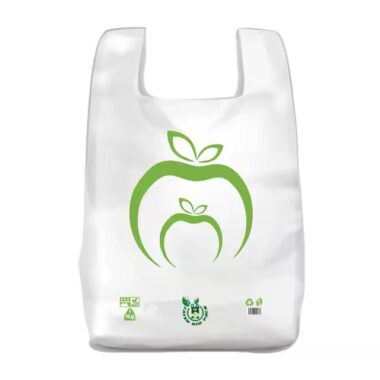 Top-selling biodegradable T-shirt plastic bag for retail and grocery