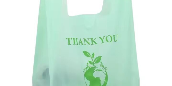 Custom Biodegradable T-Shirt Bags for Supermarkets