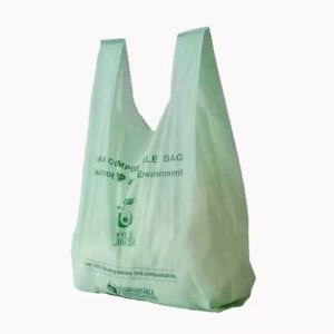 Custom Biodegradable T-Shirt Bags for Supermarkets