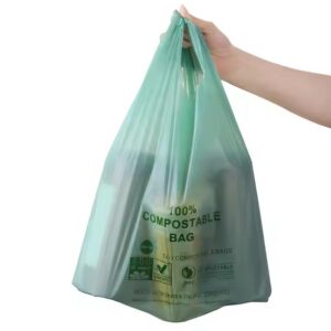 Custom Biodegradable T-Shirt Bags for Supermarkets