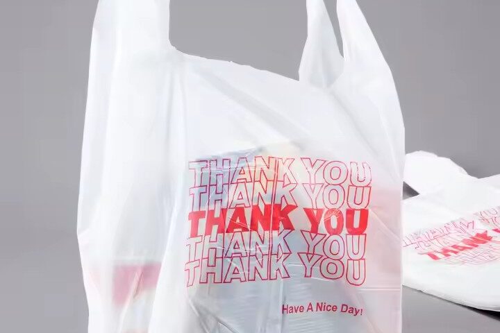Custom printed 100% biodegradable plastic bag for retail and grocery