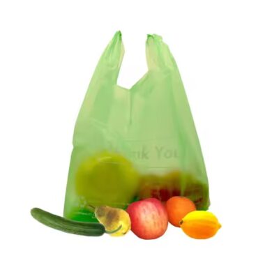 Custom size foldable biodegradable plastic shopping bag