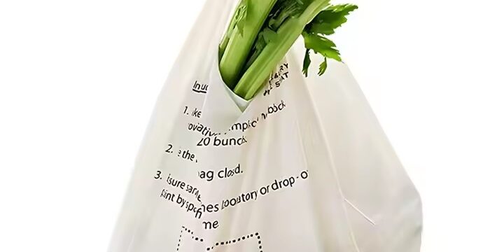 Custom size foldable biodegradable plastic shopping bag