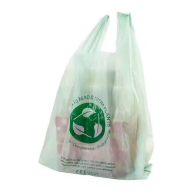 Custom size foldable biodegradable plastic shopping bag