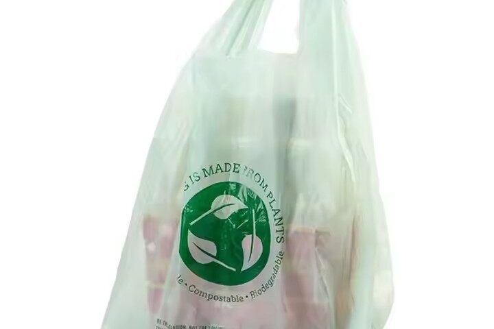 Compostable and biodegradable bio plastic bags with customized printing and eco-friendly materials