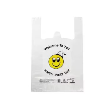 Reusable biodegradable shopping bag made from eco-friendly bio plastic