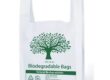 Reusable biodegradable shopping bag made from eco-friendly bio plastic