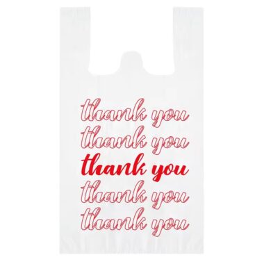 Reusable biodegradable plastic bag made from eco-friendly materials