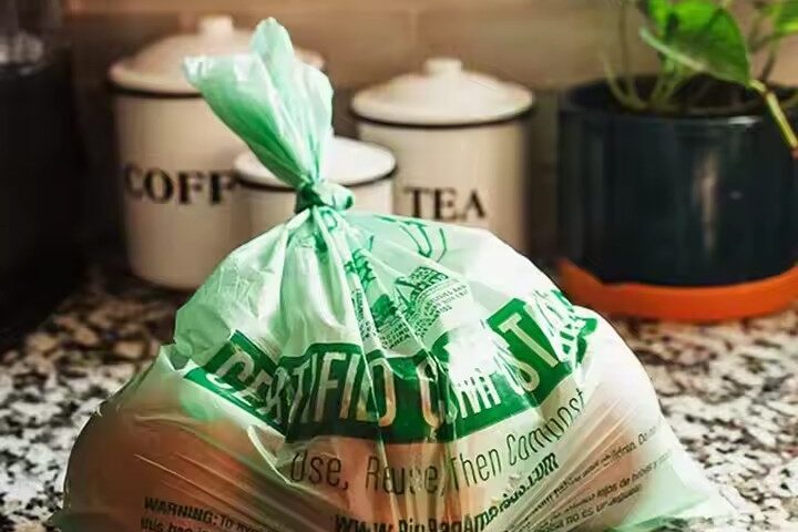 Eco-friendly hot-selling compostable plastic bag (2) High-quality biodegradable plastic bag for retail and grocery use