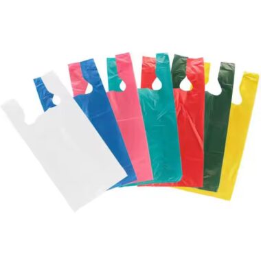 Biodegradable t-shirt bag for grocery use